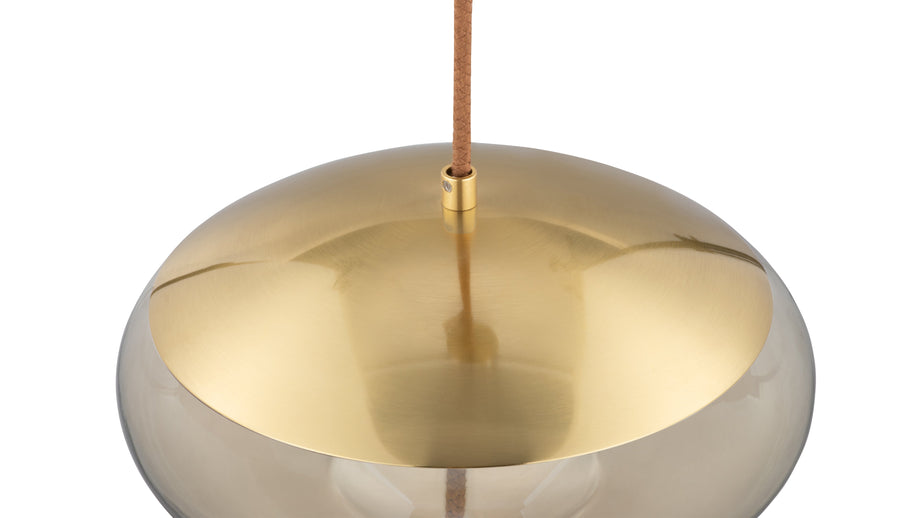 GenevaGeneva - Geneva Dome Pendant, Amber Glass