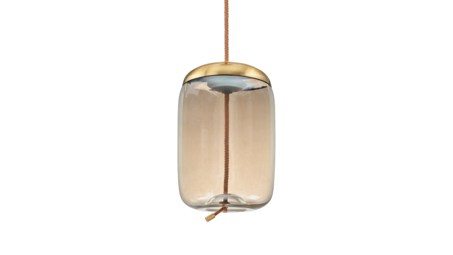 GenevaGeneva - Geneva Long Pendant, Amber Glass