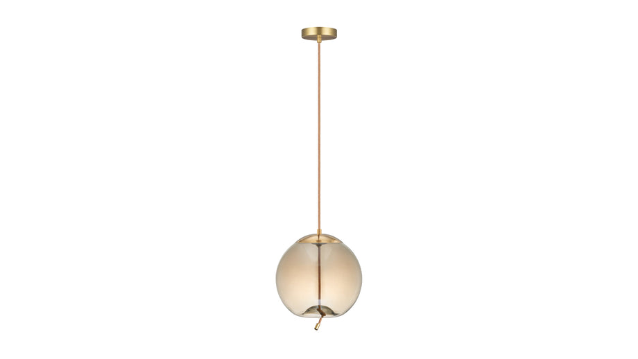 GenevaGeneva - Geneva Sphere Pendant, Amber Glass