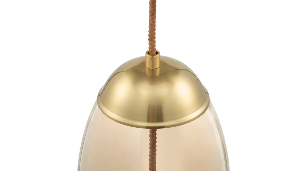 GenevaGeneva - Geneva Drop Pendant, Amber Glass