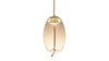 Geneva - Geneva - Geneva Drop Pendant, Amber Glass - Image 2
