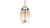 Geneva - Geneva - Geneva Drop Pendant, Amber Glass - Image 4