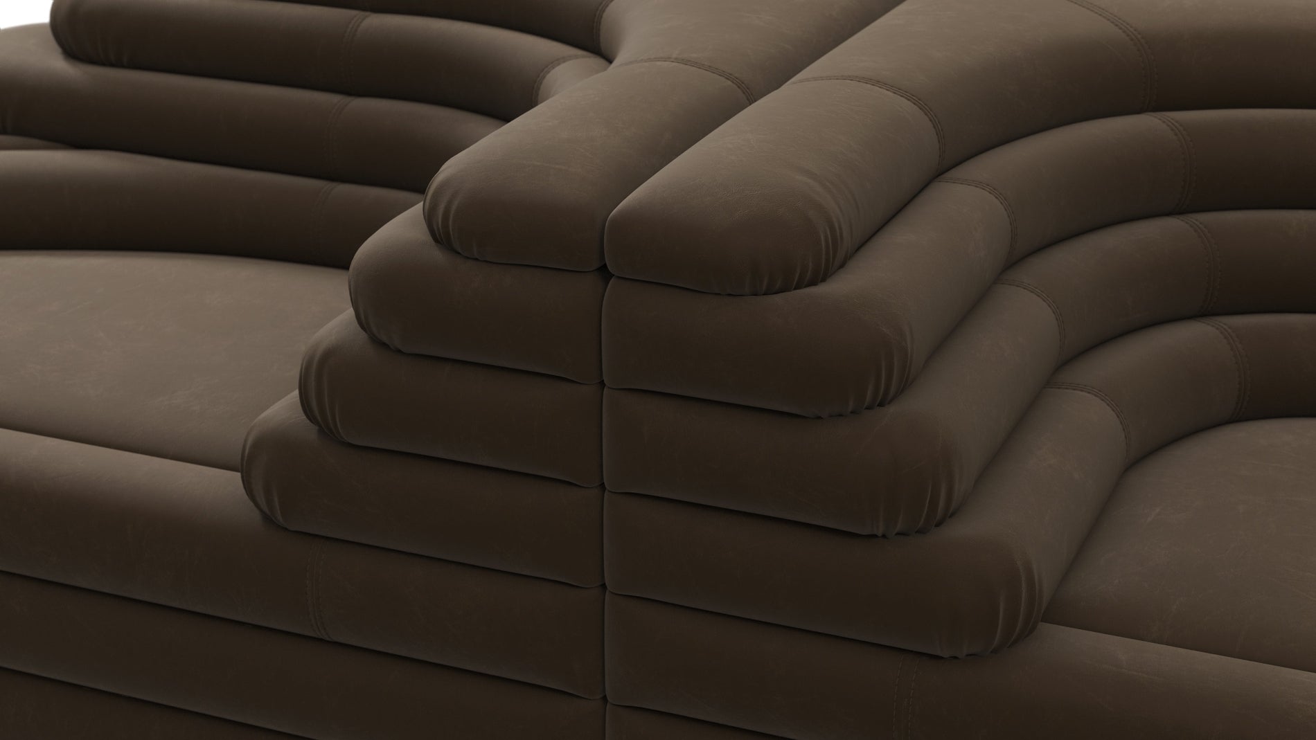 TerrazzaDistressed Brown Vegan Leather