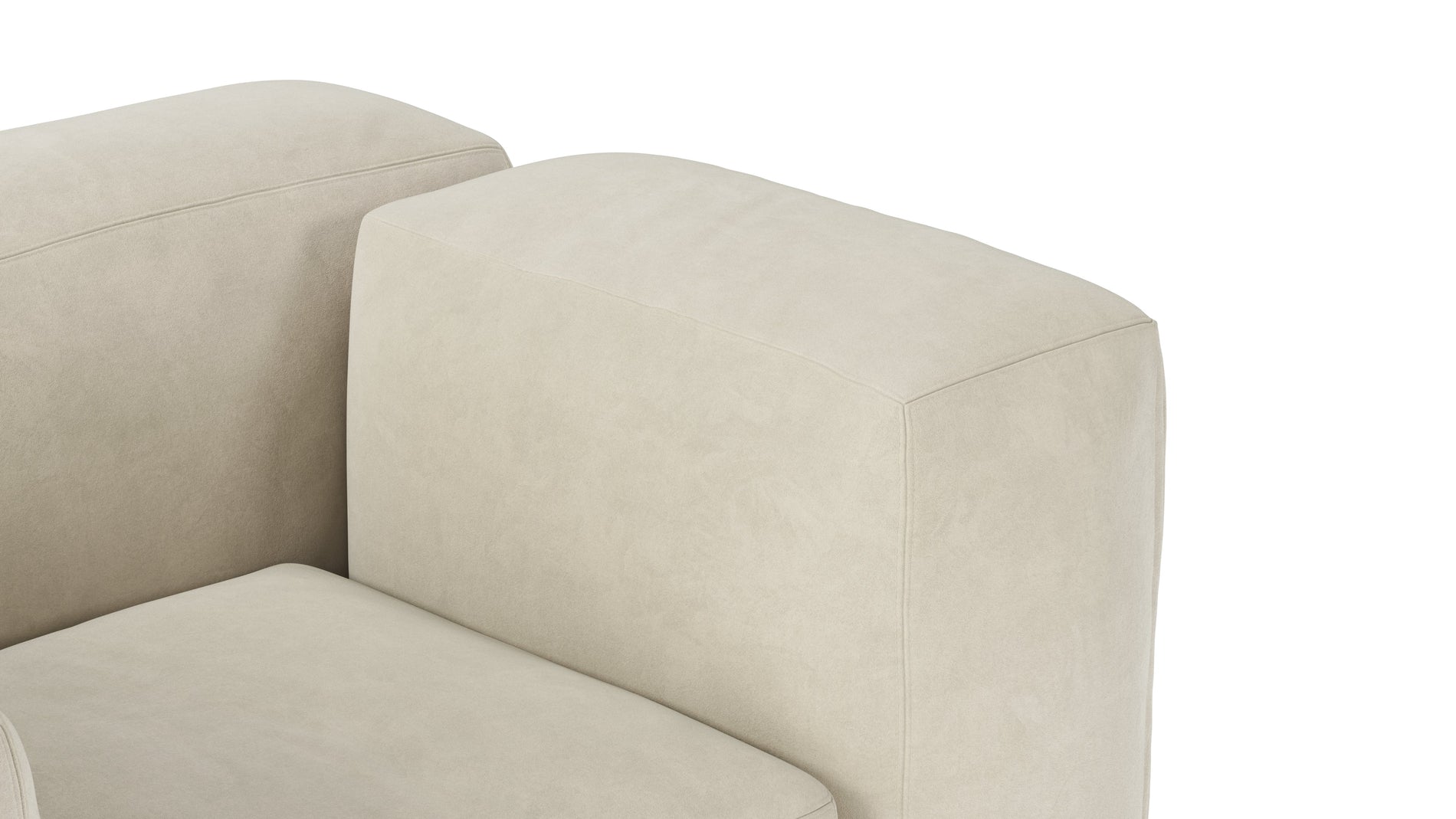 Le MuraEggshell Vegan Suede
