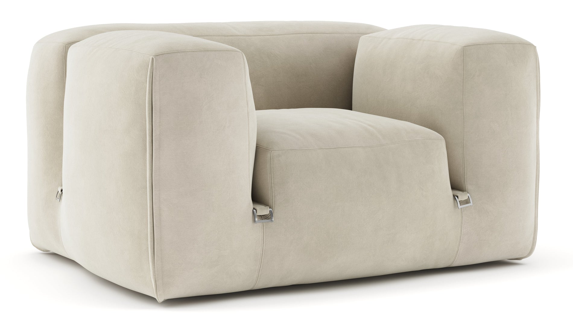 Le MuraEggshell Vegan Suede