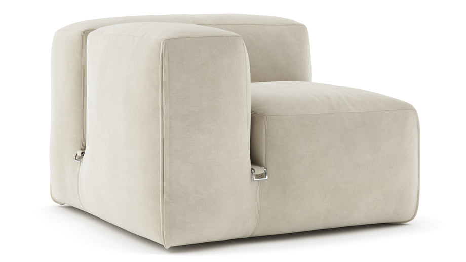 Le MuraEggshell Vegan Suede