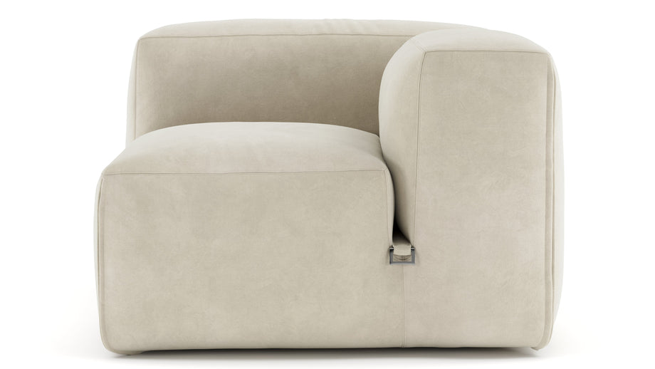 Le MuraEggshell Vegan Suede