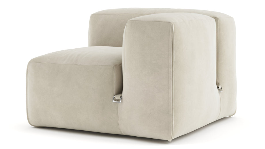 Le MuraEggshell Vegan Suede
