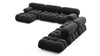 Bellini Large Sectional - Black Velvet - Image 3