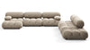Bellini Large Sectional - Greige Velvet - Image 1
