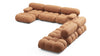 Bellini Large Sectional - Tan Vegan Leather - Image 3