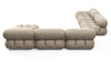 Bellini Large Sectional - Greige Velvet - Image 4