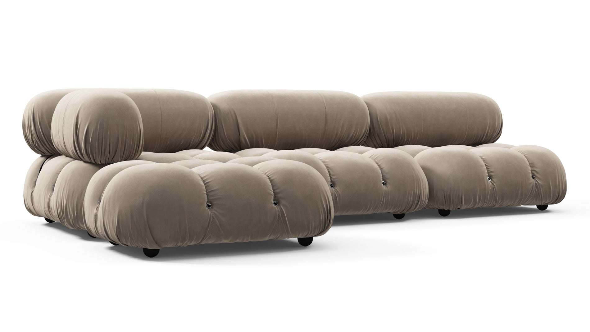 Bellini SectionalGreige Velvet