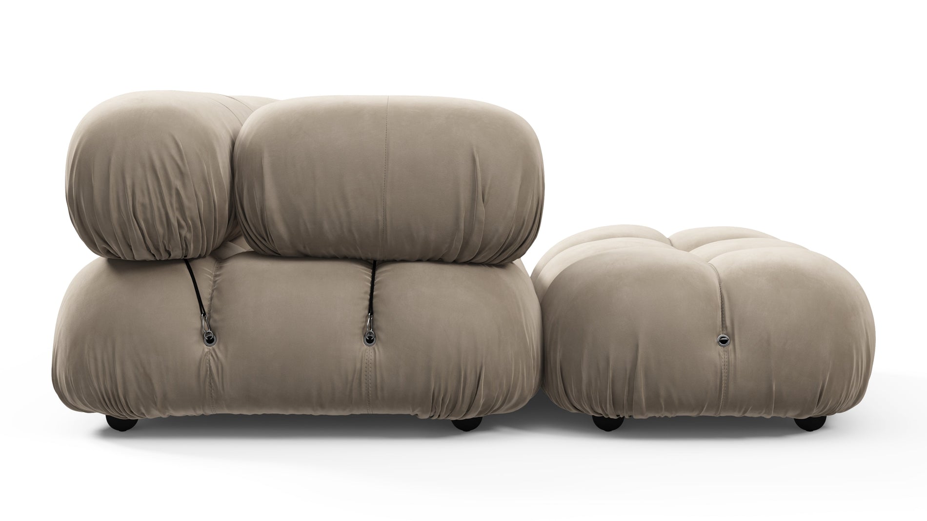 Bellini SectionalGreige Velvet
