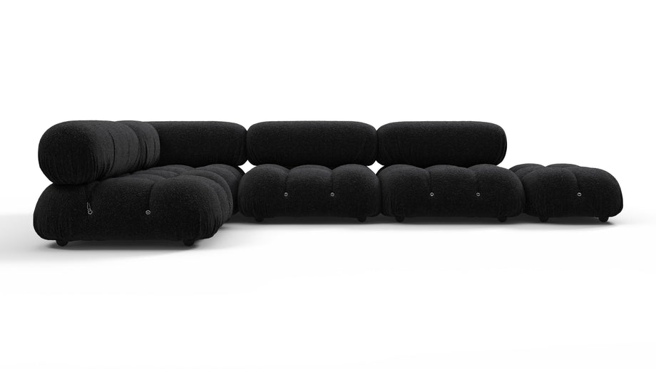 Bellini SectionalBlack Boucle