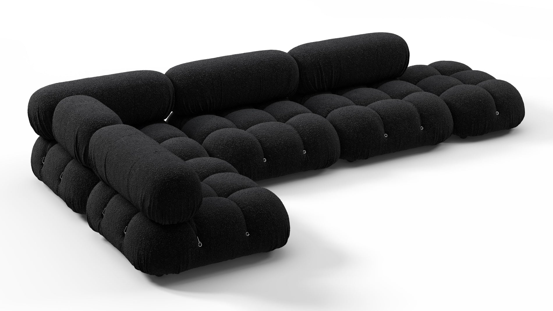 Bellini SectionalBlack Boucle