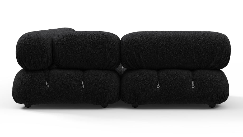 Bellini SectionalBlack Boucle