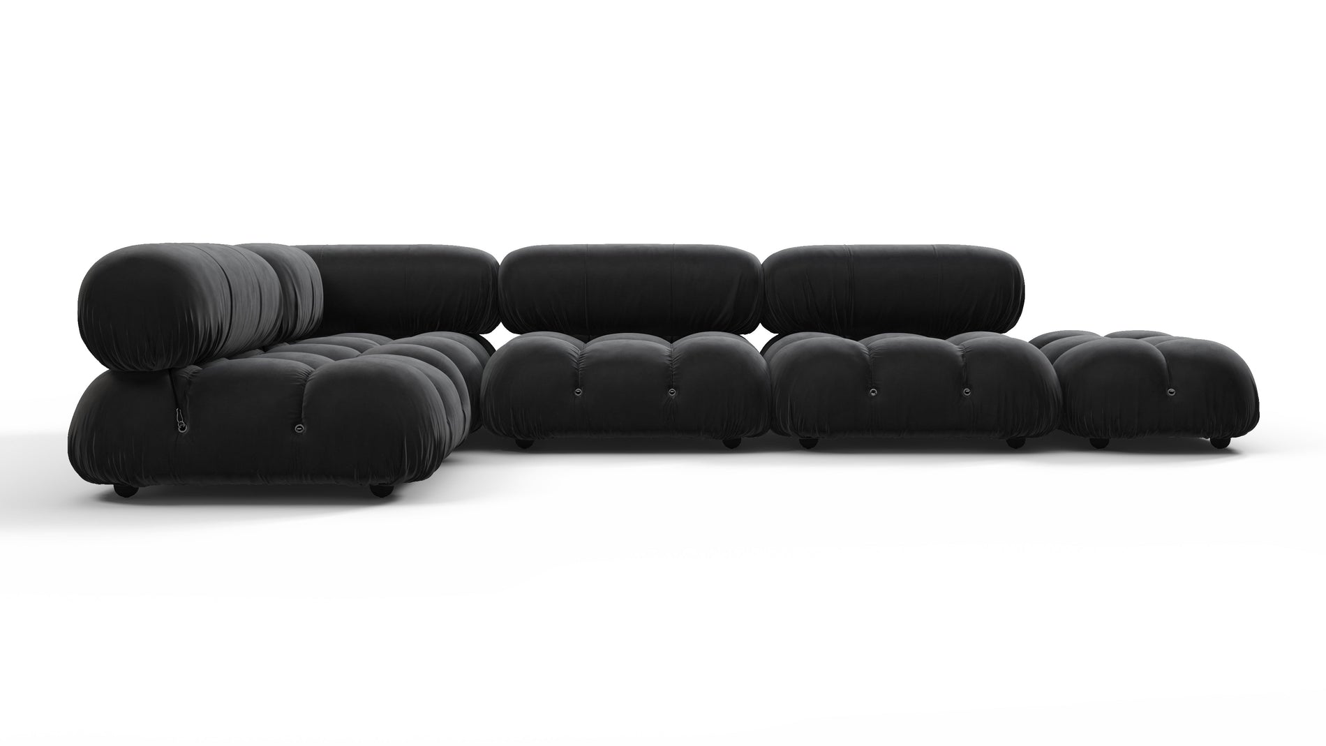 Bellini SectionalBlack Velvet