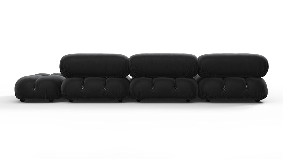 Bellini SectionalBlack Velvet