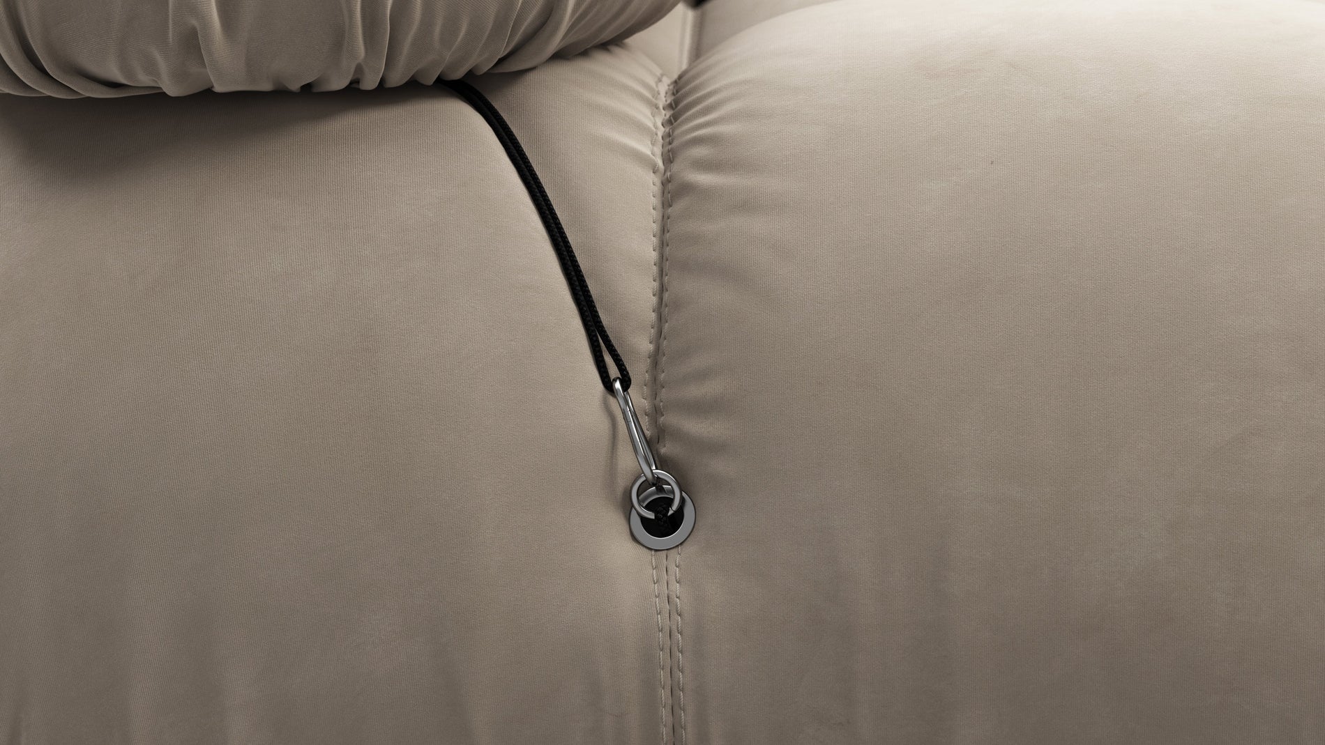 Bellini SectionalGreige Velvet