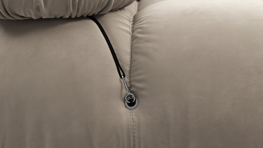 Bellini SectionalGreige Velvet