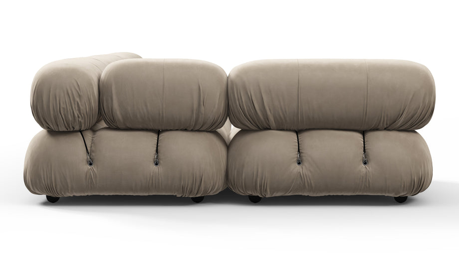 Bellini SectionalGreige Velvet