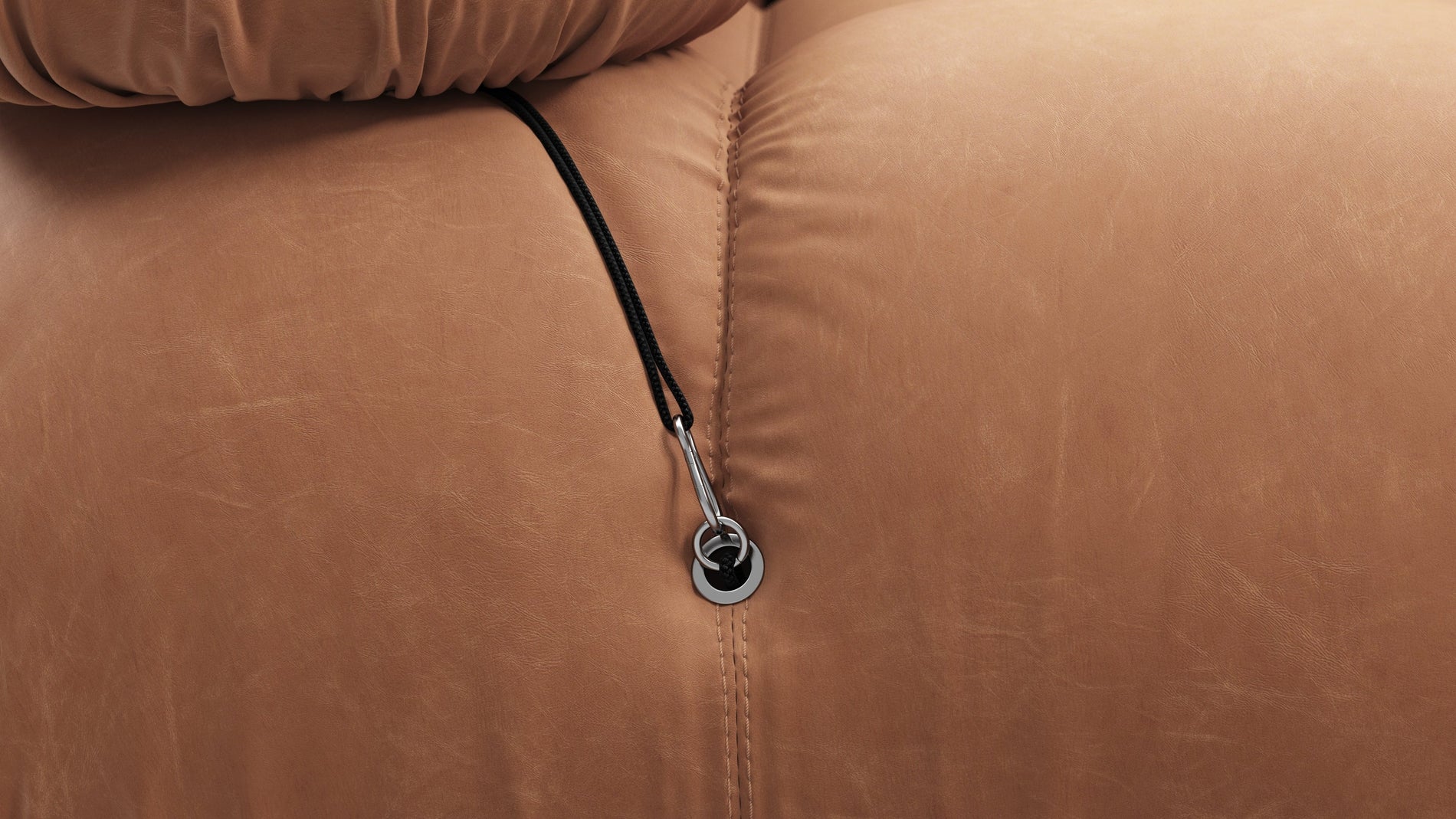Bellini SectionalTan Vegan Leather