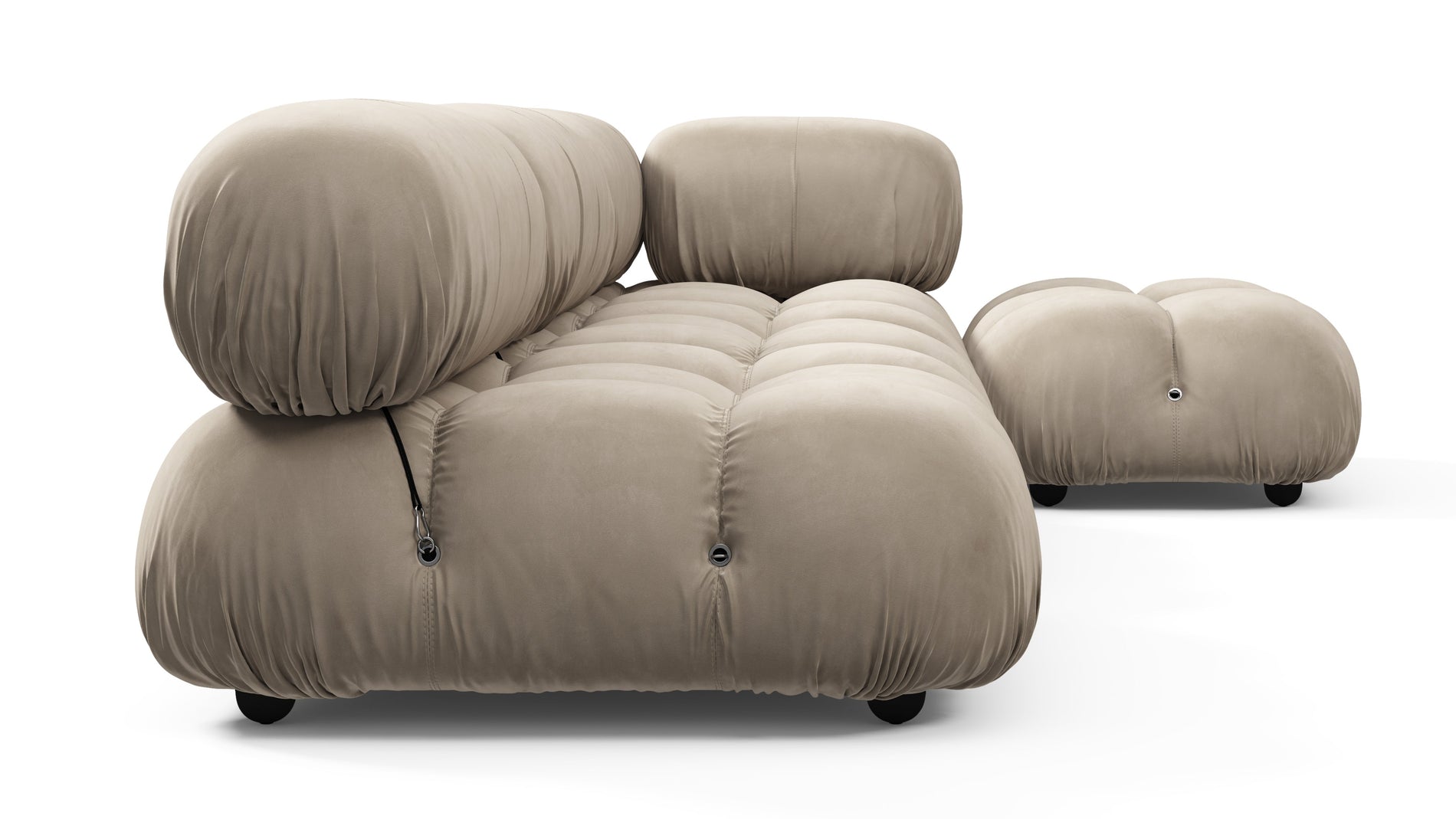 Bellini SectionalGreige Velvet