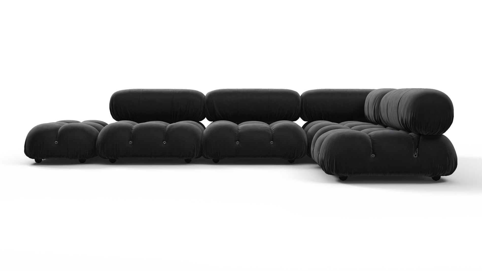 Bellini SectionalBlack Velvet