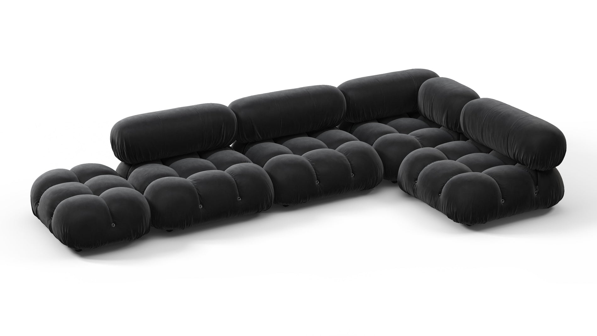 Bellini SectionalBlack Velvet