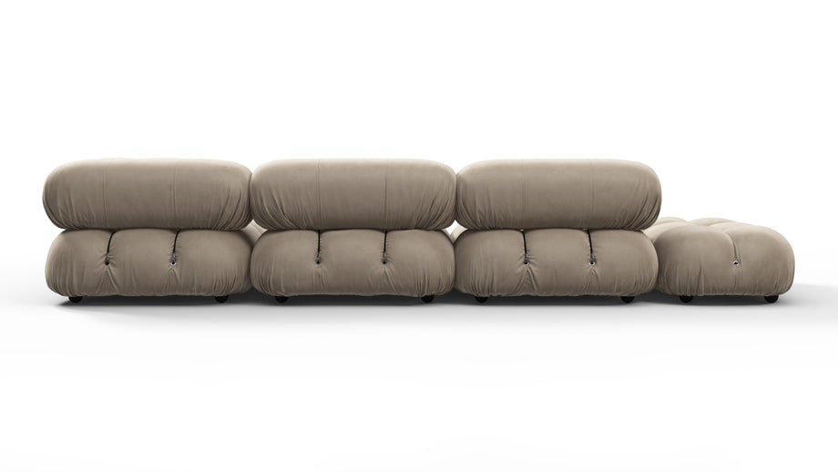 Bellini SectionalGreige Velvet