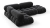 Bellini Sectional - Black Velvet - Image 3