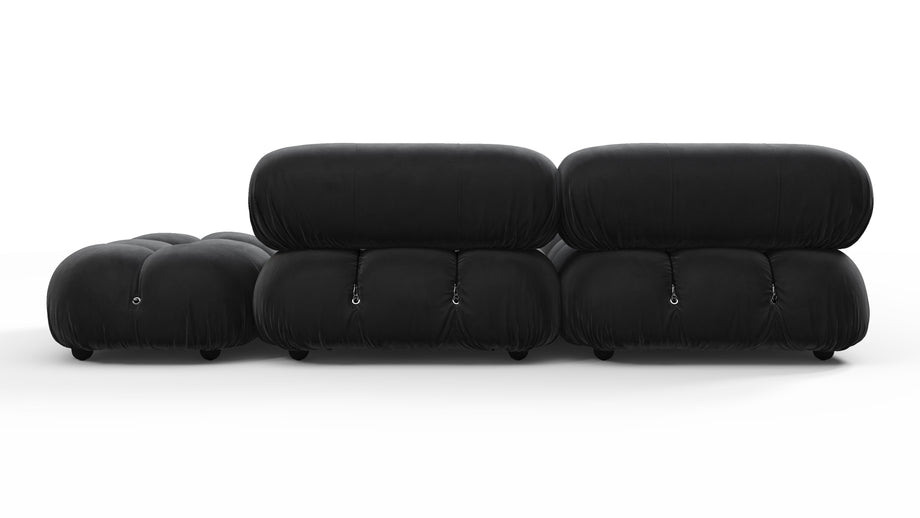 Bellini SectionalBlack Velvet