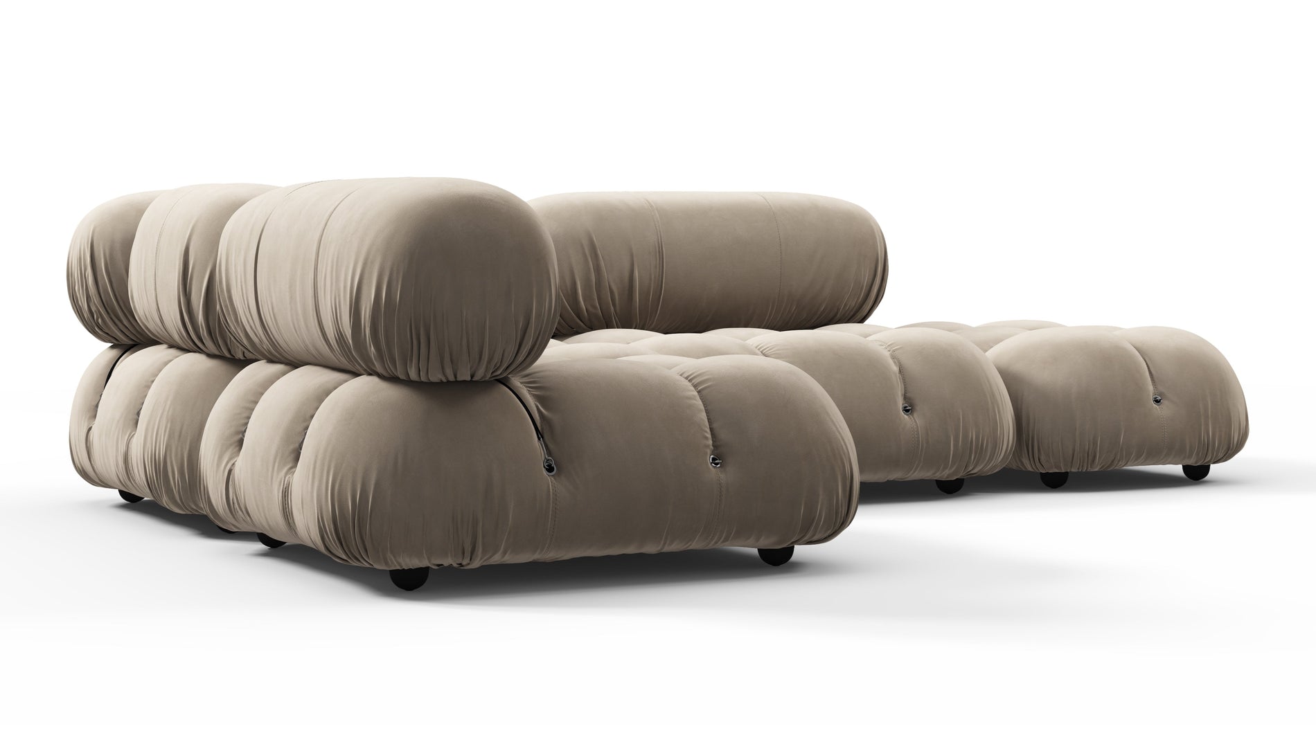 Bellini SectionalGreige Velvet