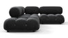 Bellini Sectional - Black Velvet - Image 4