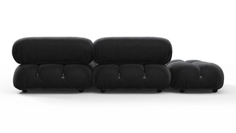 Bellini SectionalBlack Velvet