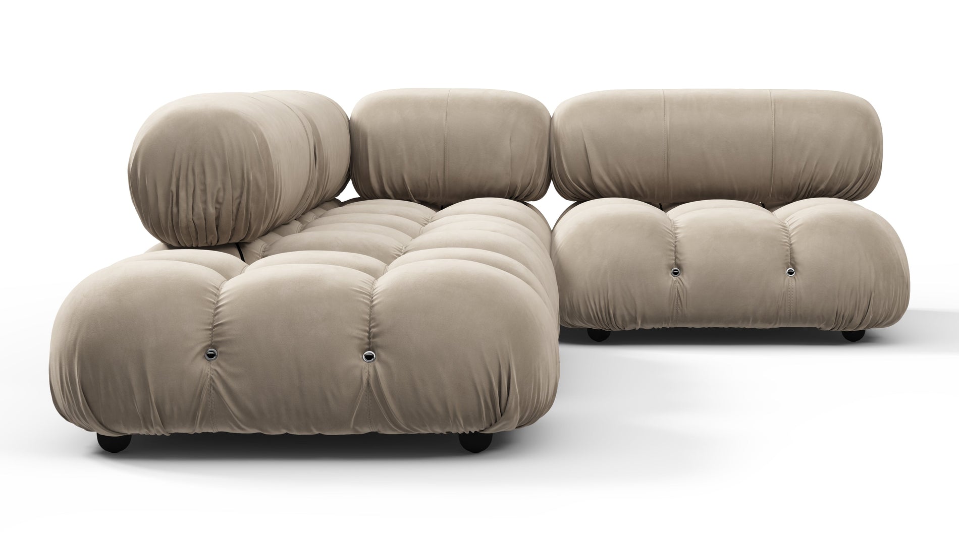 Bellini SectionalGreige Velvet