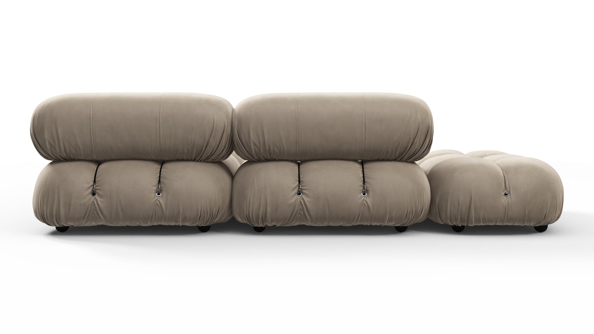 Bellini SectionalGreige Velvet