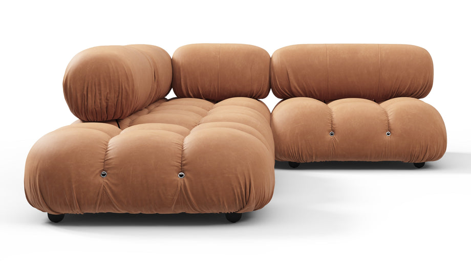 Bellini SectionalTan Vegan Leather