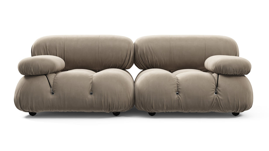 Bellini SoffaGreige Velvet