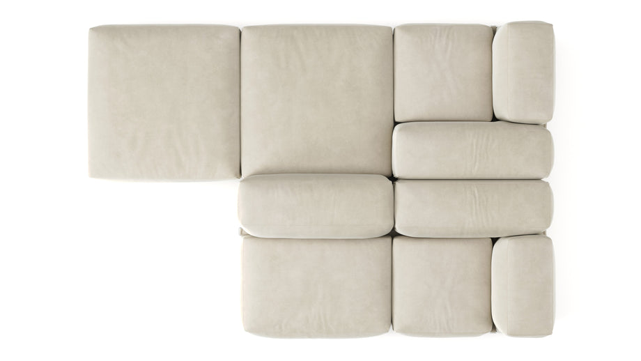 Le MuraEggshell Vegan Suede