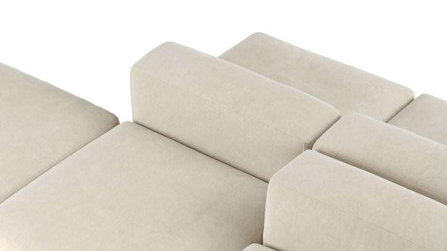 Le MuraEggshell Vegan Suede