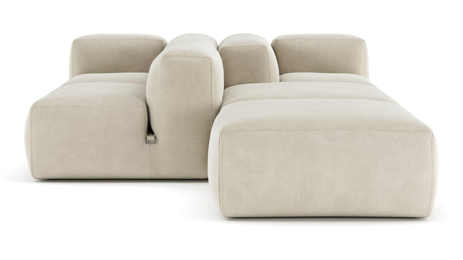 Le MuraEggshell Vegan Suede