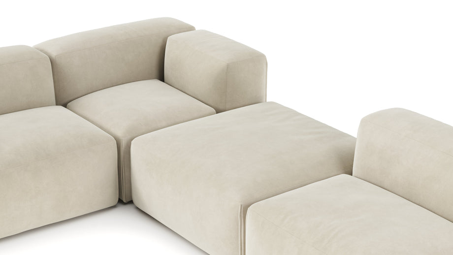 Le MuraEggshell Vegan Suede