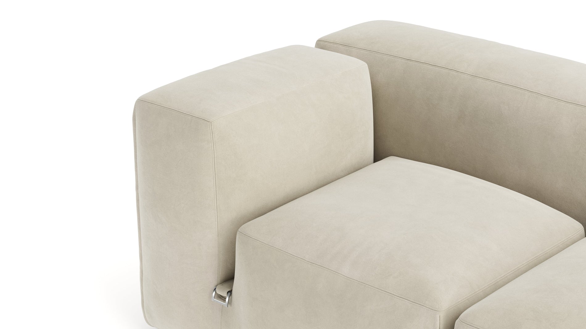 Le MuraEggshell Vegan Suede