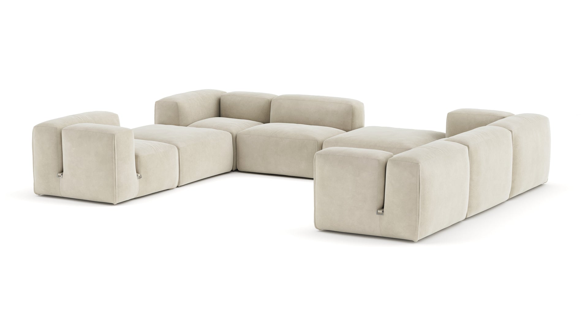 Le MuraEggshell Vegan Suede