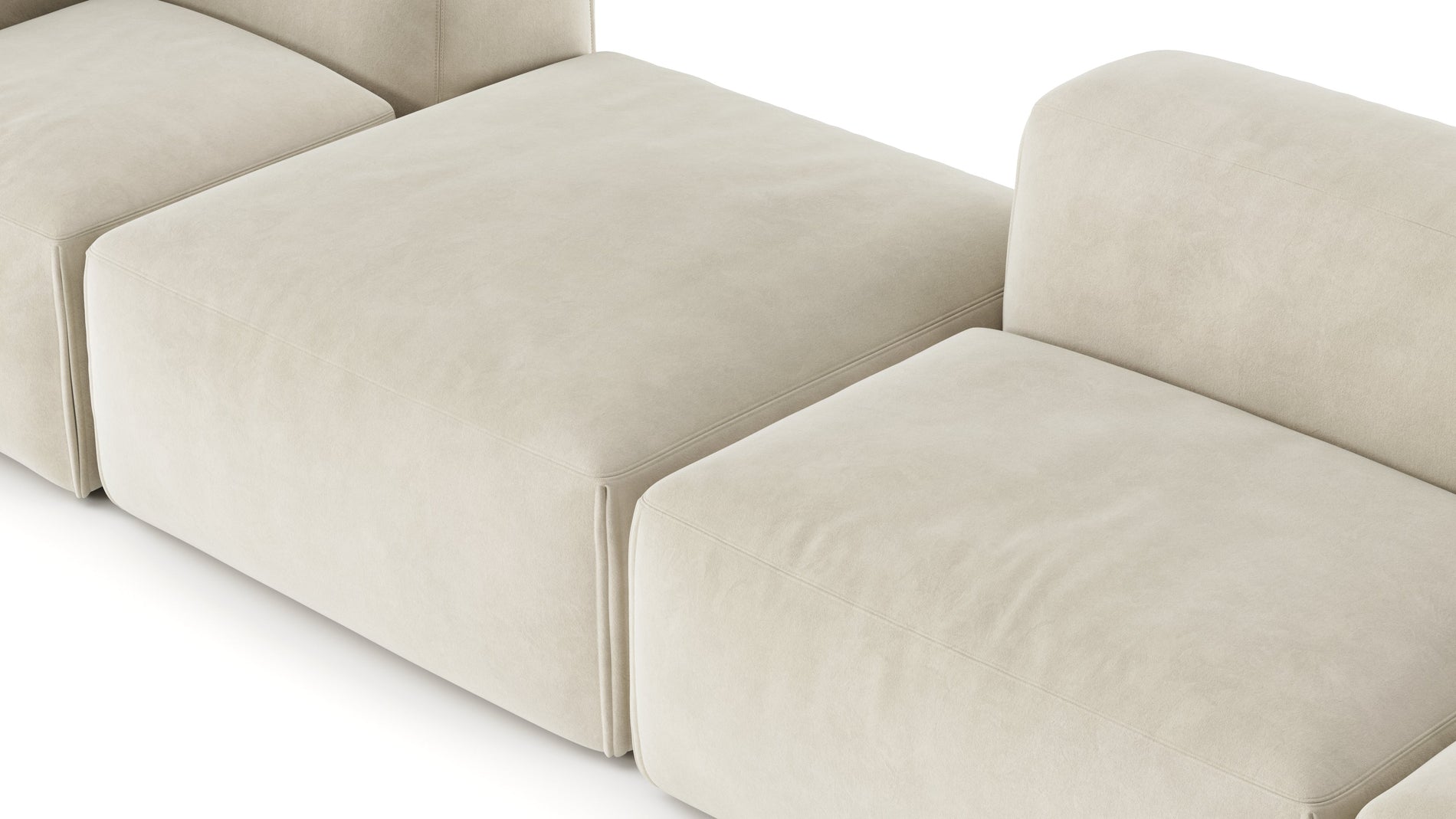 Le MuraEggshell Vegan Suede