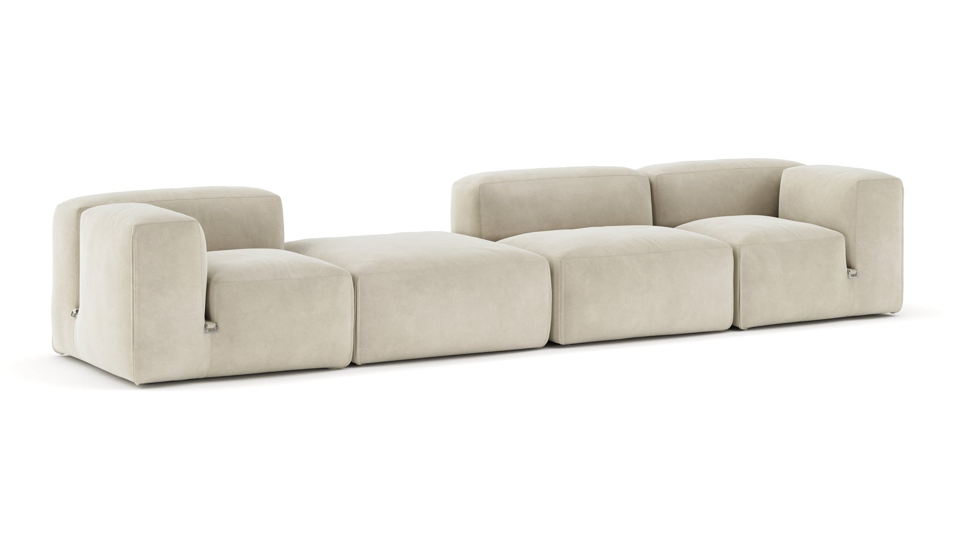 Le MuraEggshell Vegan Suede