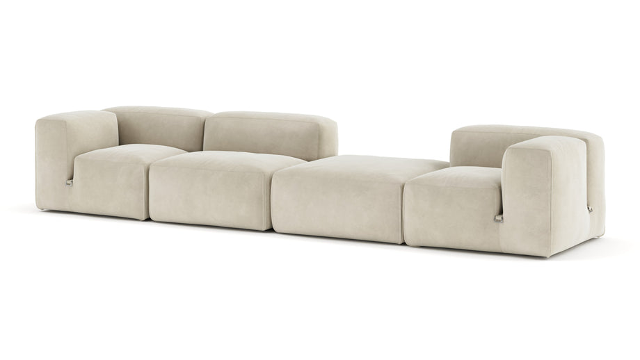 Le MuraEggshell Vegan Suede