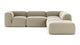 Le Mura - Beige Gray Chenille - Image 1